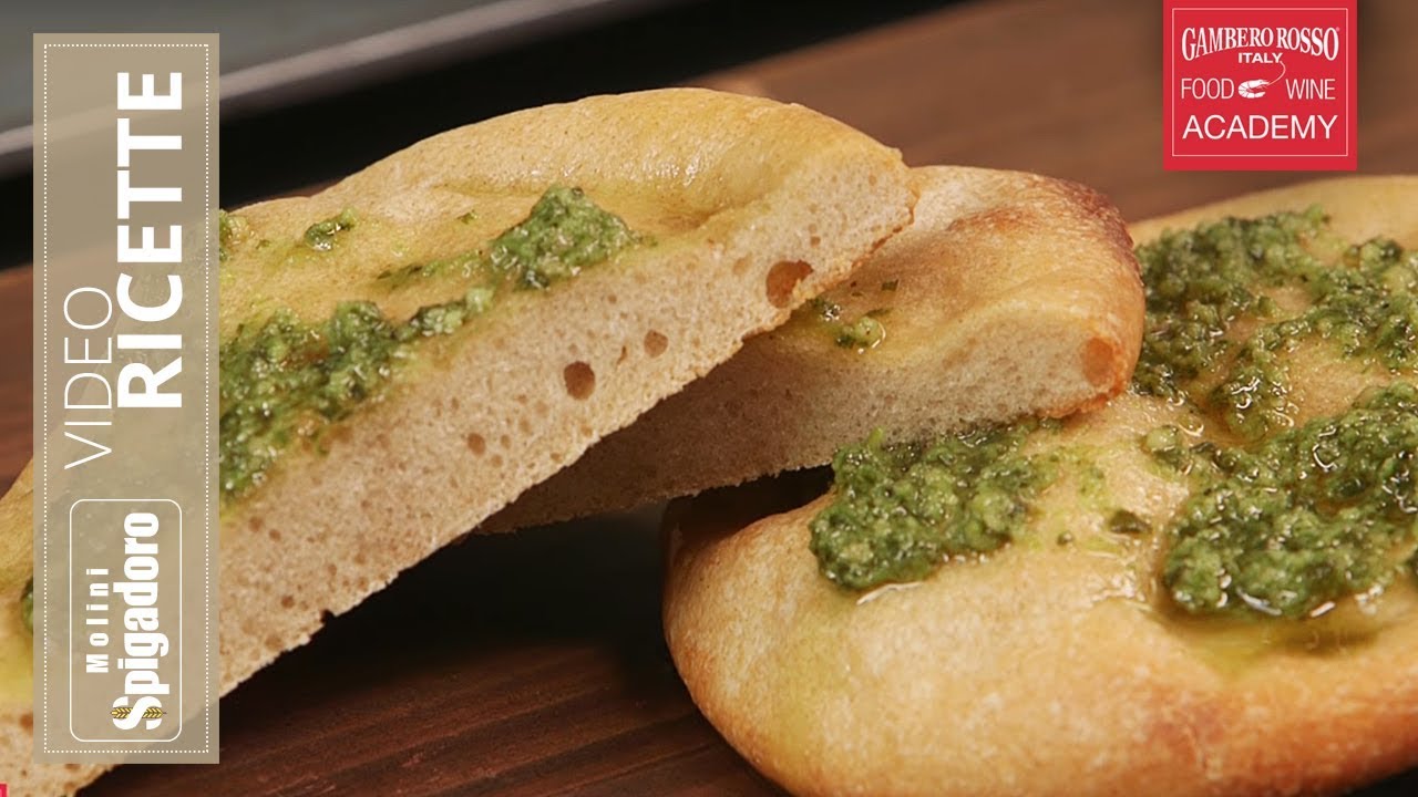 RICETTA FOCACCE AL PESTO CON FERMENTI LATTICI Molini Spigadoro YouTube
