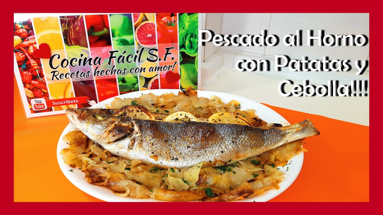 🐟🐟🐟 Pescado al Horno con Patatas y Cebolla. Fácil y Rápido!! YouTube