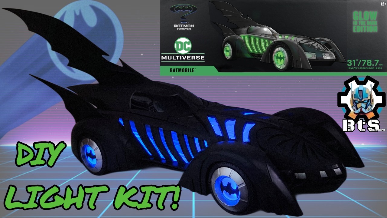 Custom Lights McFarlane Batman Forever Glow in the Dark BATMOBILE! Bert the Stormtrooper Reviews!