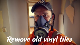 How I Removed Old Vinyl Asbestos Flooring