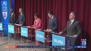 Protesters disrupt L.A. mayoral debate