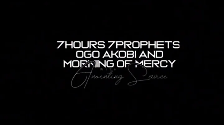 CAC , GMPM PRESENT YEARLY 3-IN-1 PROGRAM7HOURS 7PROPHET, OGO AKOBI WITH ANOINTING SERVICE
