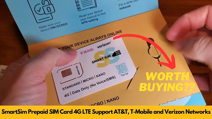 SmartSim Prepaid SIM Card 4G LTE Support AT&T, T Mobile and Verizon Network | Worth Buying?