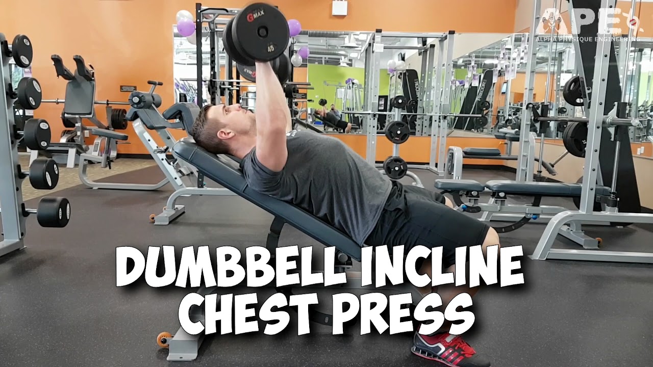 How To Dumbbell Incline Chest Press - theAPEcoach - Tyler Johnston
