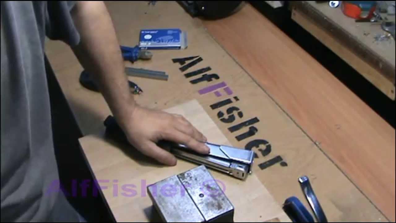 Моя мастерская. Ударный (молотковый) степлер - YouTube