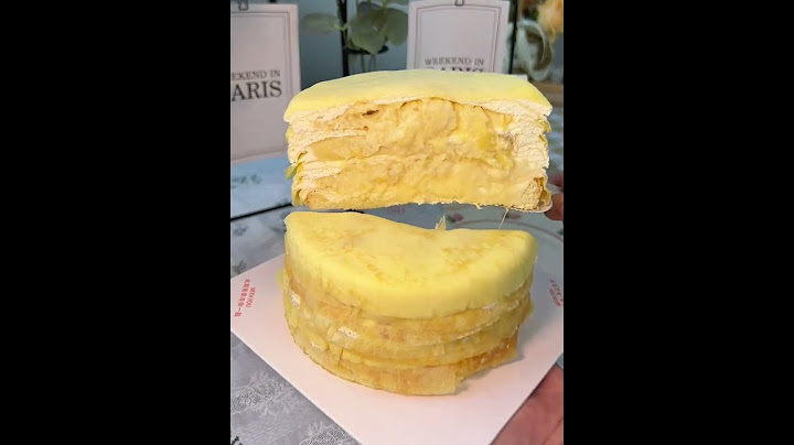 Durian mille crepe cake full of durian pulp #shorts