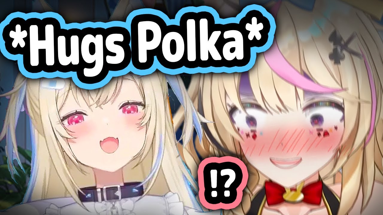 Fuwawa Hugs Polka And She Couldn't Handle It【Hololive】