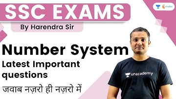 Number System | Latest Important questions | SSC Exams | Harendra Sir | Wifistudy Studios