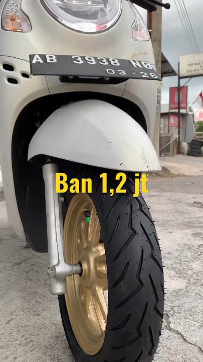 Modifikasi scoopy 2021 putih ganti ban motor scoopy