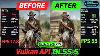 Red Dead 2 : Frame Generation solution for Vulkan + DLSS 5