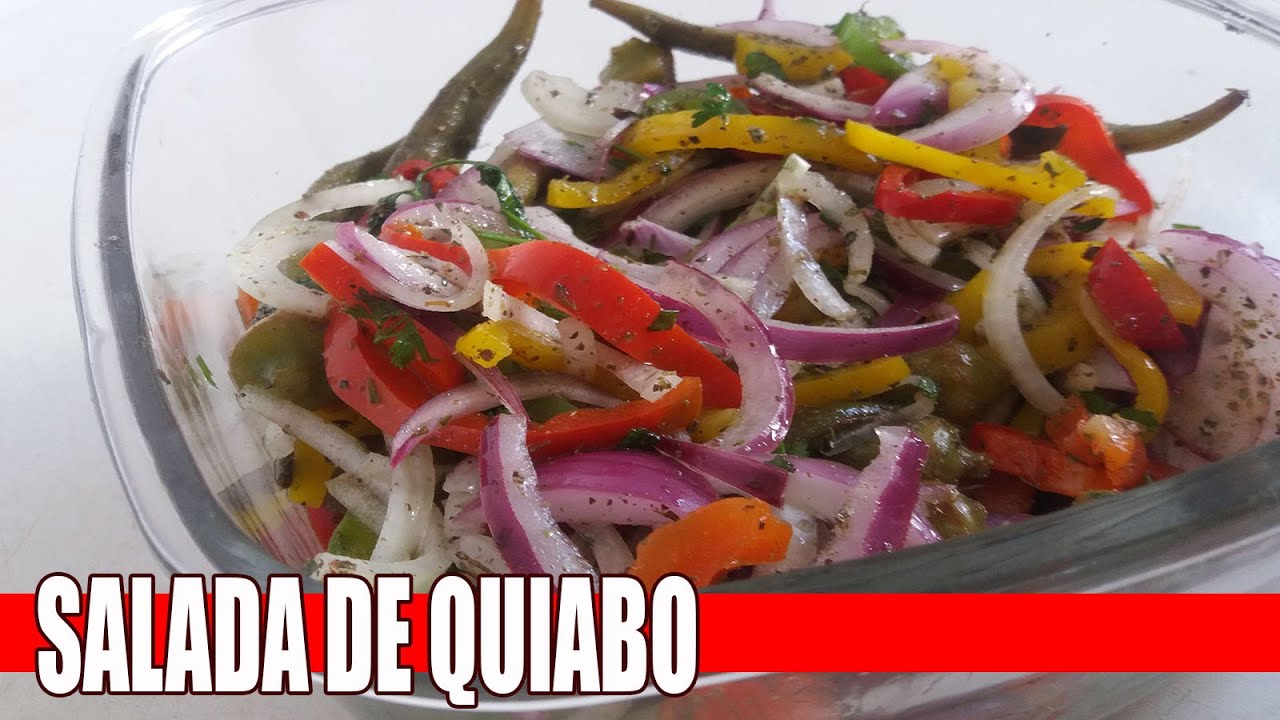 SALADA DE QUIABO SEM BABA - RECEITAS DA ROSA