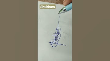 wow 😱😱😱shubham naam stylish signature#short video