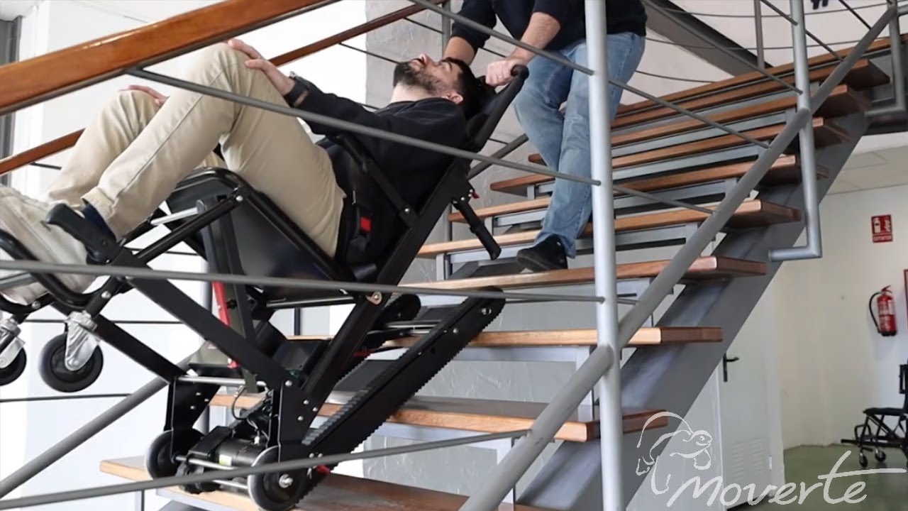 Silla salvaescaleras eléctrica plegable ortopedia moverte
