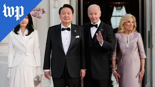 Biden welcomes South Korea’s Yoon for state dinner