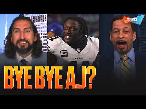 Thumbnail for Shedeur Sanders ‘has to compete to start’, Should the Eagles move on from A.J Brown? | FTF