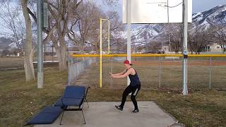 Front Hand Spring Over Bench!!