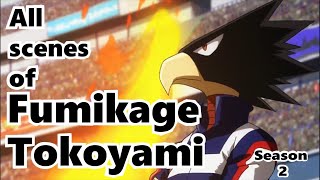 'All' Scenes of Tokoyami Fumikage (+Dark Shadow) Season 2 (BNHA)