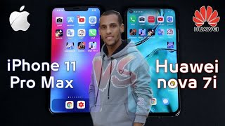 iPhone 11 Pro Max vs Huawei Nova 7i
