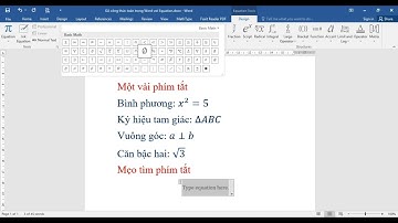 Bài 2: Gõ công thức toán trong Word bằng cách sử dụng phím tắt có sẵn. #gocongthuctoan #toanhoc