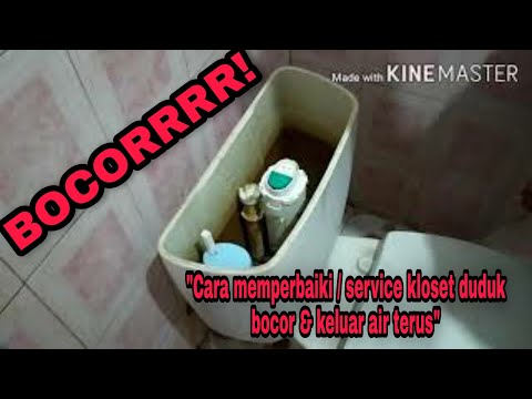 Cara memperbaiki / service kloset duduk bocor & keluar air terus