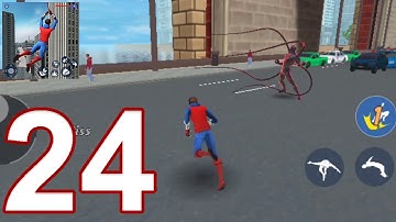 Spider Fighting: Hero Game - Gameplay Walkthrough Part 24 - Venom Fight Boss Fight (iOS, Android)