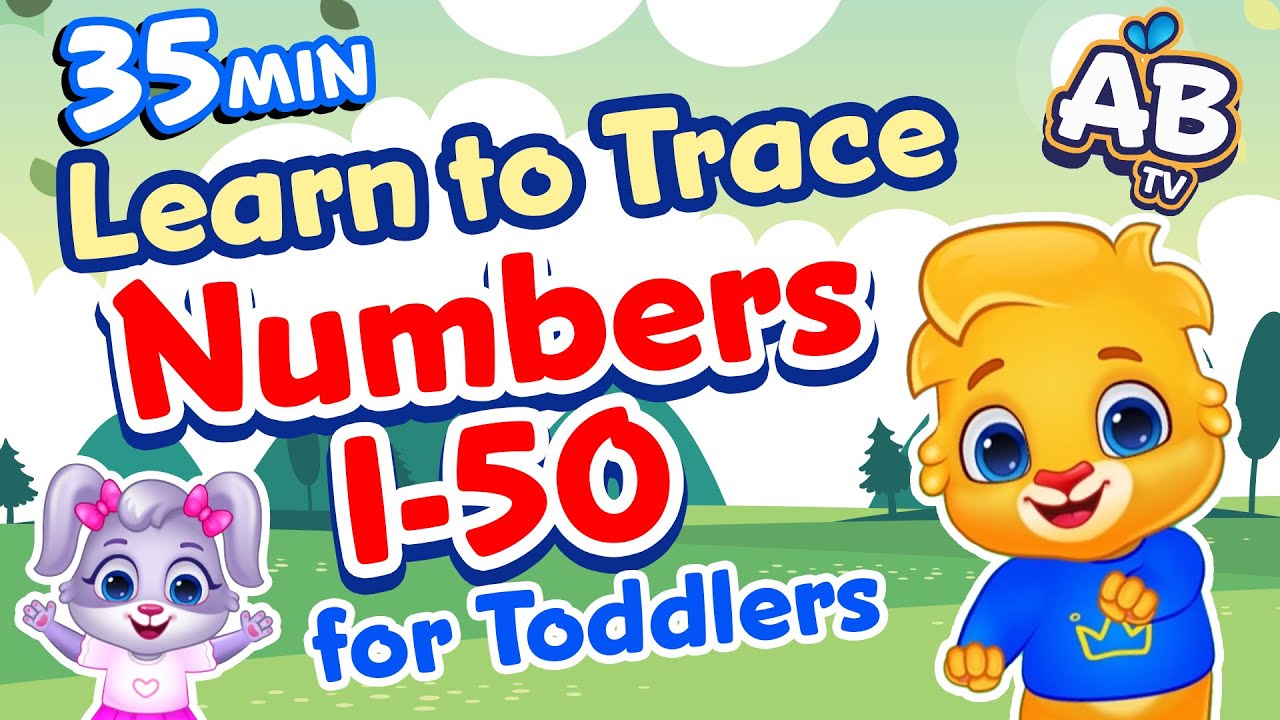 Learn Numbers Tracing 1-50 for Toddlers