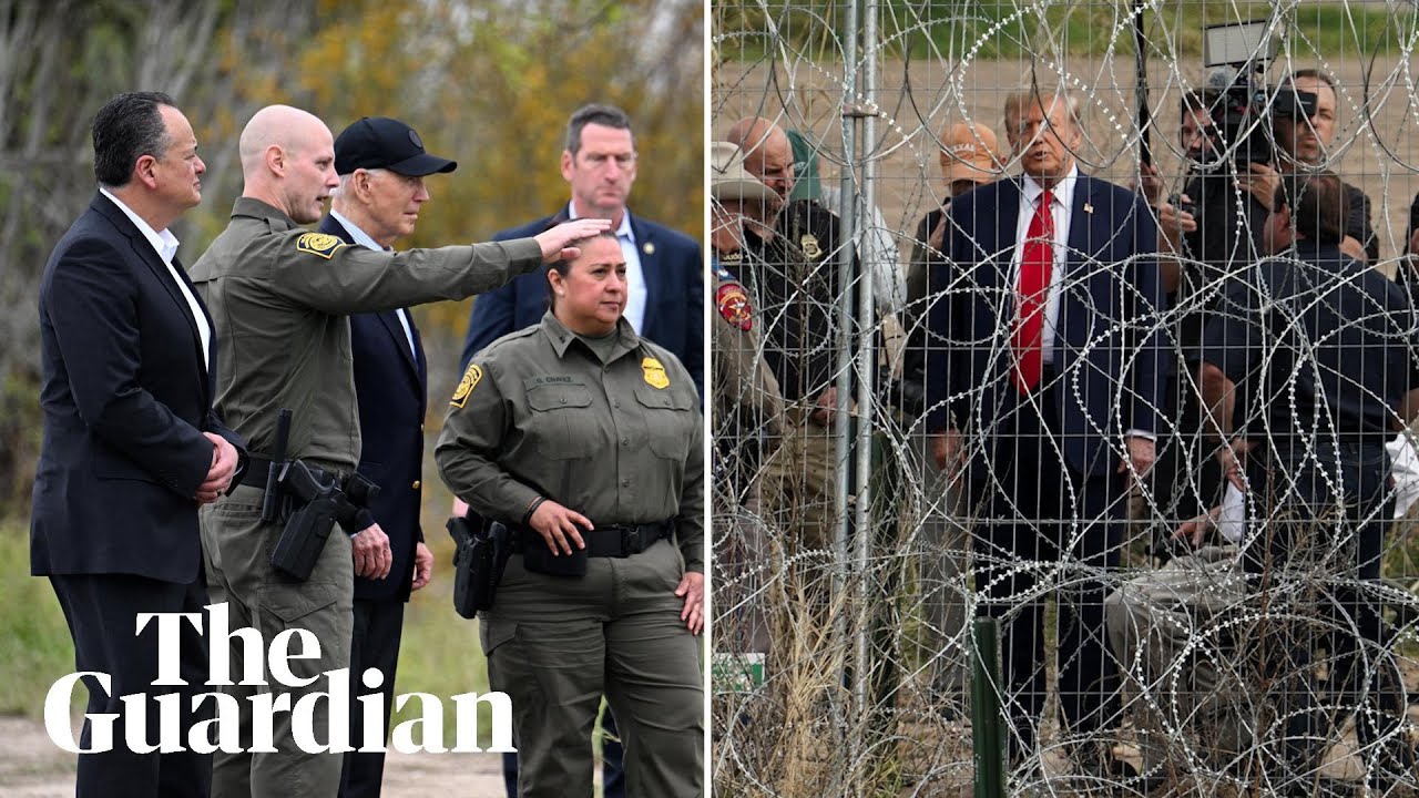 Biden and Trump trade blame over immigration at dual US-Mexico border visits