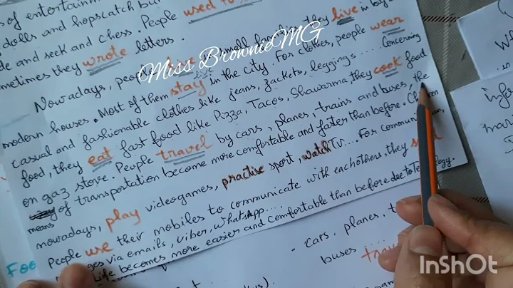 #3ms #sequence2 part 2 Lifestyle in the past vs present وضعية إدماجية حول الحياة في الماضي و الحاضر