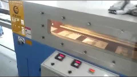 SF5545 plastic packaging machine shrink wrapper with feeder