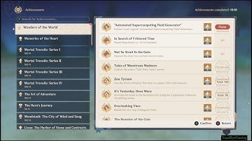 "Automated Supercomputing Field Generator" | Achievement | Local Legend | Genshin Impact 4.1