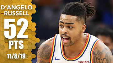 D'Angelo Russell scores career-high 52 in Warriors-Wolves OT thriller | 2019-20 NBA Highlights