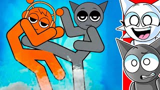 Reacting To The Craziest Sprunki Stickmen Fights...