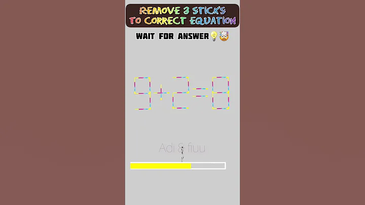 matchstick puzzle💡🤯| Remove 3 sticks to fix equation #shorts #matchstickpuzzle