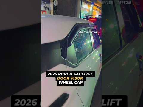 2026 TATA PUNCH DOOR VISOR AND WHEEL CAP INSTALLATION 📞 6268-777-684