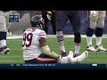 Lamarr Houston tears ACL while celebrating down by 25 (2014)