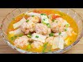 Shrimp Ball Tofu Soup | Asian Seafood soup | Chinese Shrimp Ball Soup Recipe