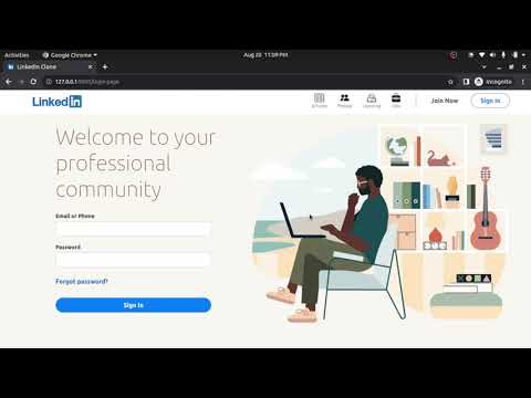 LinkedIn Clone using Django Channels ans WebSockets