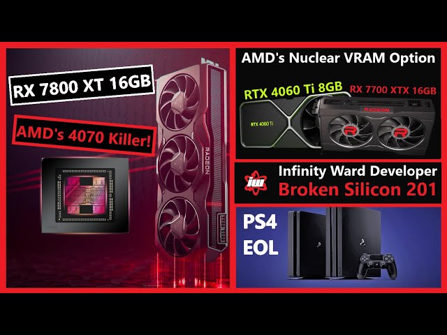 AMD kills Nvidia's 4060 Ti 8GB/16GB with RX 7700 XT, RX 7800 XT