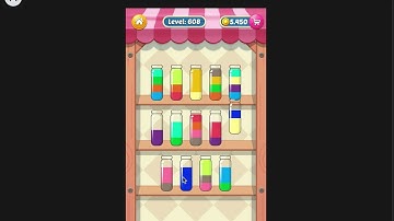 Water Sort Puzzle I Level 608 I  Facebook I SOLVED