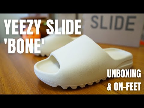 RESTOCKING FRIDAY! Yeezy Slide 'Bone' Unboxing, On-Feet, Sizing & Review