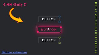 Buttons box-shadow animation by HTML&CSS only !!! #shorts #programming #website #html #css