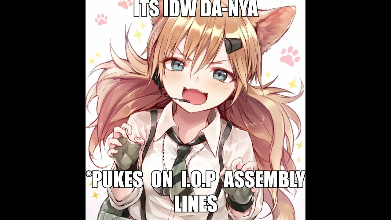 ITS IDW DA NYA *PUKES ON I.O.P ASSEMBLY LINES