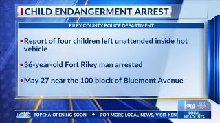 Man arrested after four children allegedly left unattended in hot vehicle in Manhattan