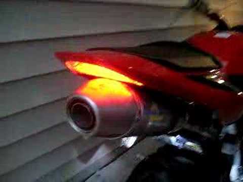 2007 2008 2009 2010 2011 2012 CBR 600RR W/ LEO VINCE EXHAUST & TAIL LIGHT KIT FENDER