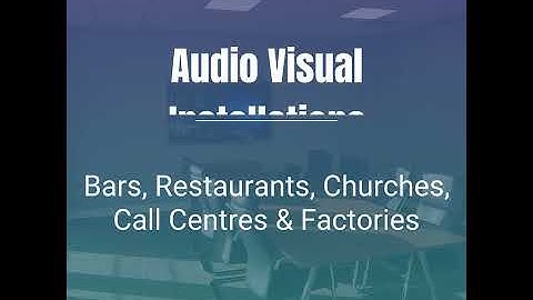 Definition Audio Visual - Professional Audio Visual Installations