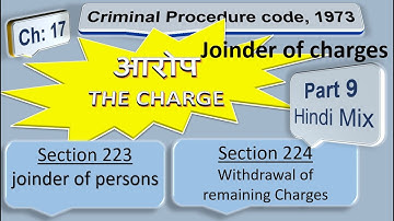 Hindi Mix : Section-223 & 224 Of Criminal Procedure Code 1973