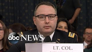 Lt. Col. Vindman addresses his father: ‘I will be fine for telling the truth’ | ABC News