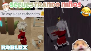 SANTA CLAUS SECUESTRAND0 NIÑOS EN BROOKHAVEN 🤣🎅🎄 Roblox