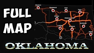 Download lagu Oklahoma DLC - Full Zoomed In Map | Early Access | All Cities & Roads - Upcoming ATS Map DLC