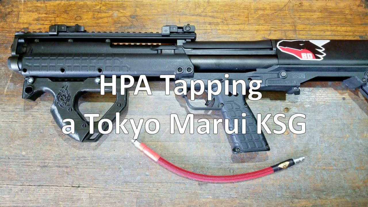 How to HPA tap a KSG CQB Russian hpa line for TM shotguns YouTube